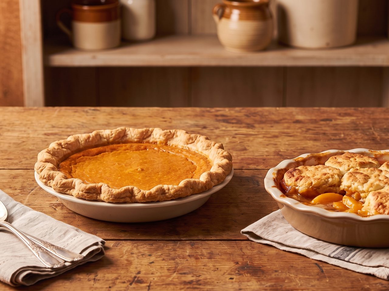 Pies, cobblers, and banana pudding